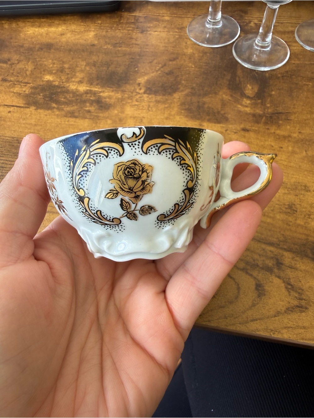 Antique Bavarian porcelain teacup
